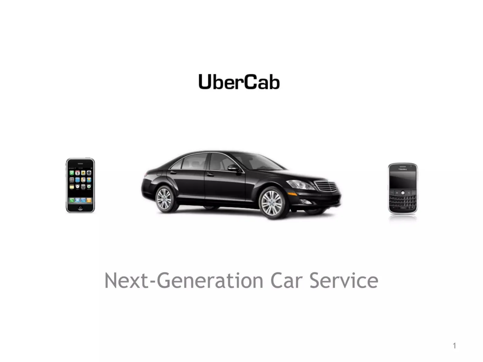 UberCab (Uber) pitch deck slide