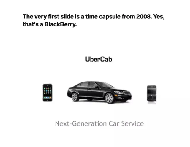 Cover slide 1 from Uber