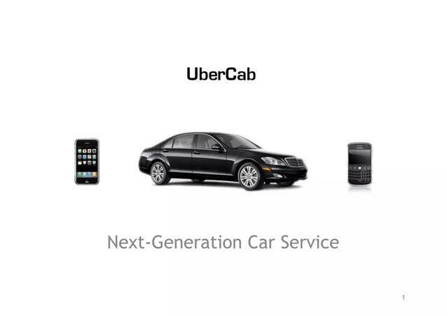 Uber pitch deck cover