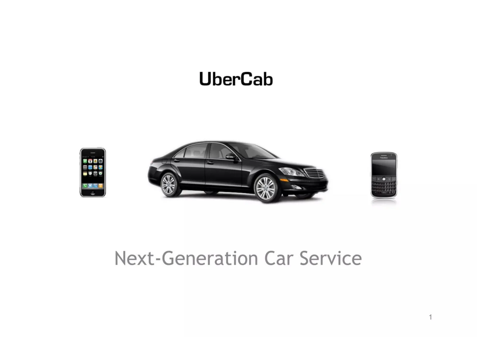 Uber pitch deck slide