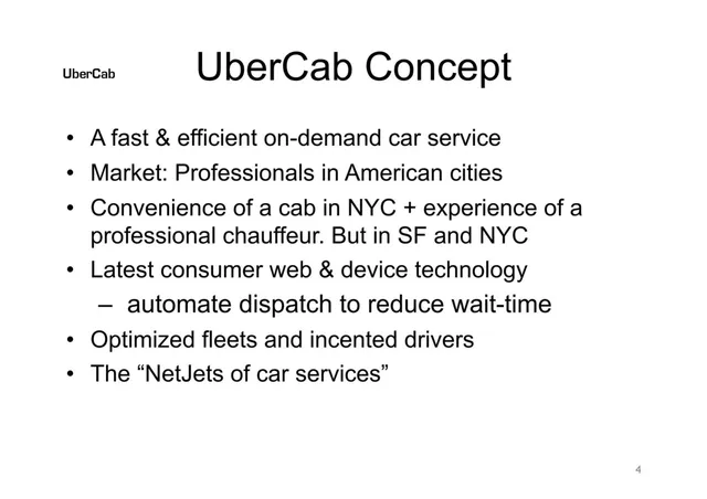 Product / solution slide 4 from Uber