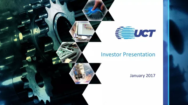 UCT (Ultra Clean Holdings) pitch deck cover