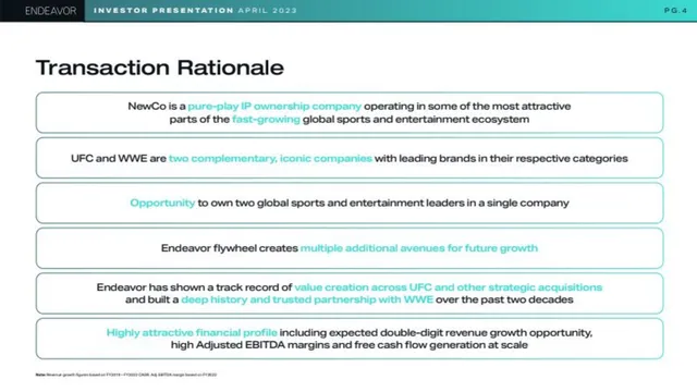 Other slide 4 from UFC × WWE Merger
