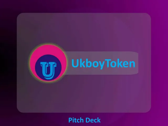 UkboyToken pitch deck cover