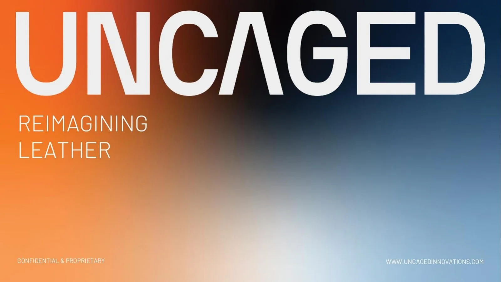 Uncaged Innovations pitch deck slide