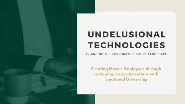 Undelusional Technologies pitch deck cover