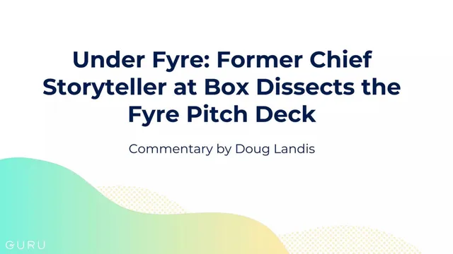 Fyre pitch deck cover