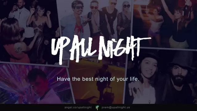 Up All Night pitch deck cover