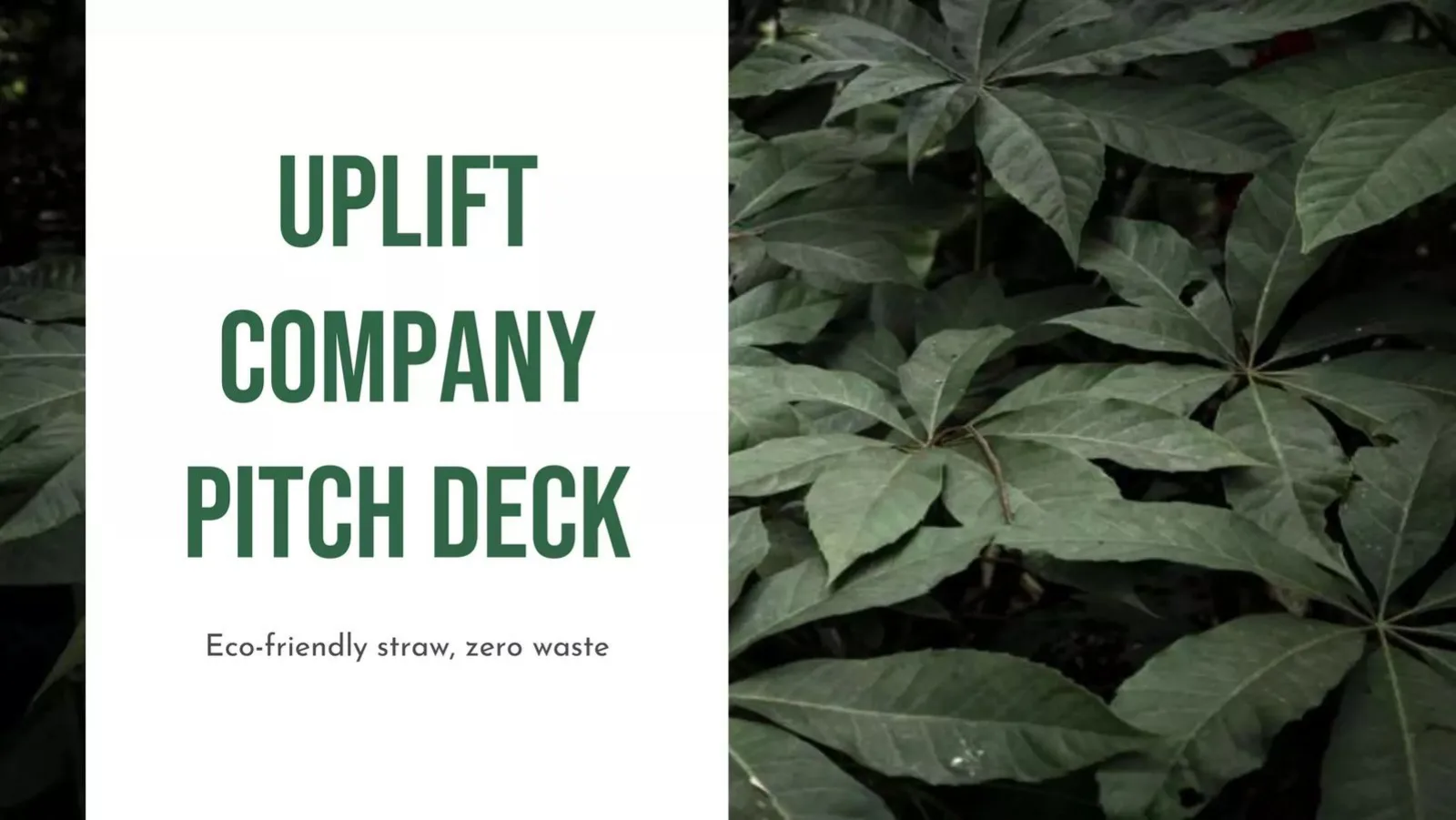 Uplift pitch deck slide