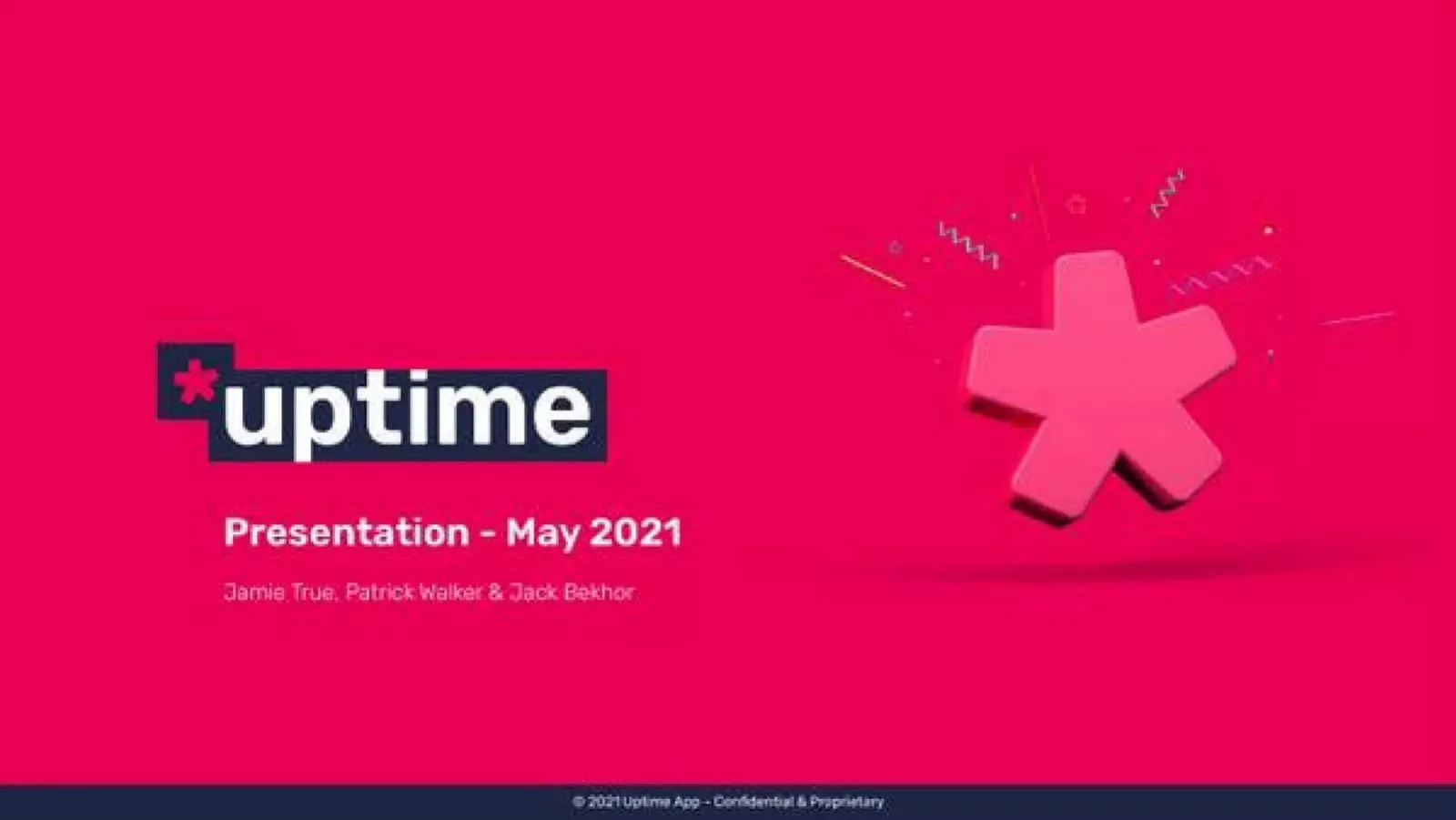 Uptime pitch deck slide