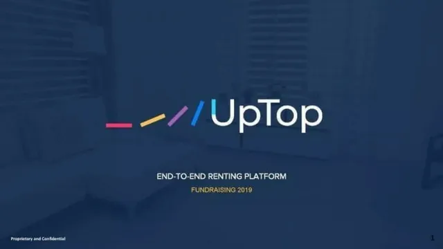 UpTop pitch deck cover