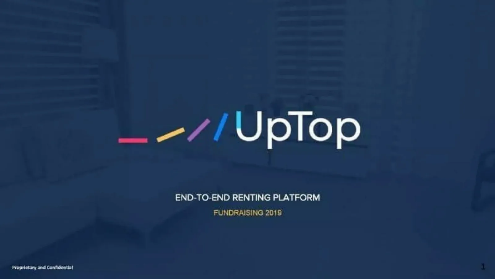 UpTop pitch deck slide