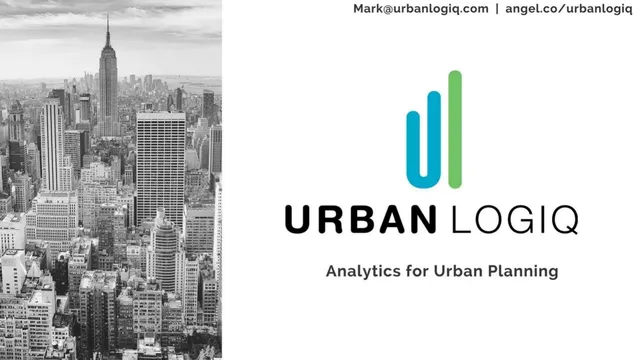 Urban Logiq pitch deck cover