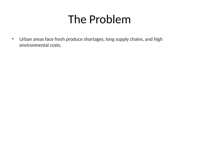 Problem slide 2 from UrbanHarvest