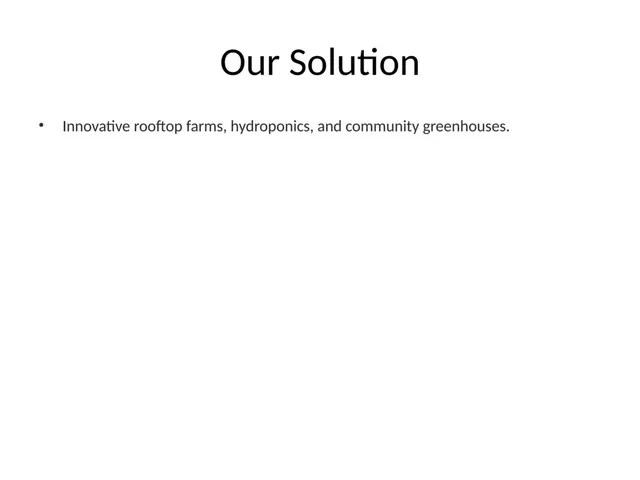 Product / solution slide 4 from UrbanHarvest