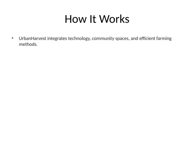 Product / solution slide 5 from UrbanHarvest