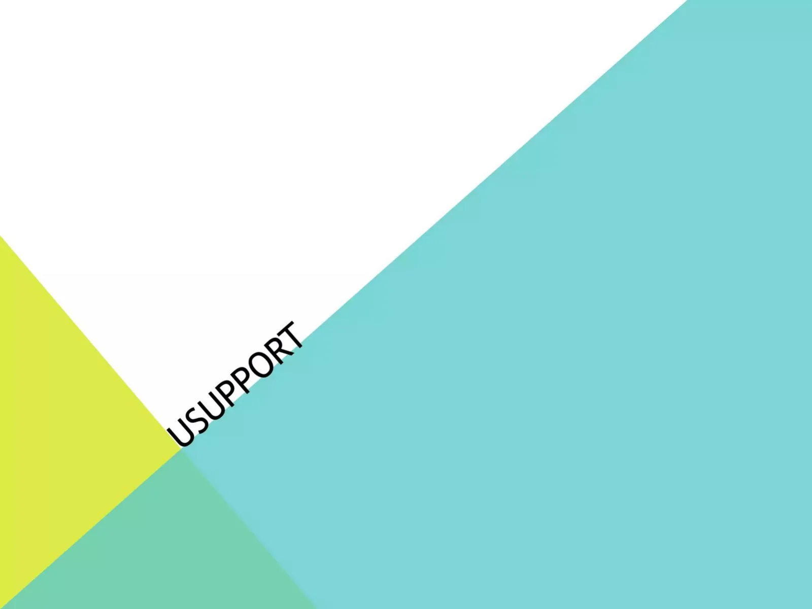 Usupport pitch deck slide