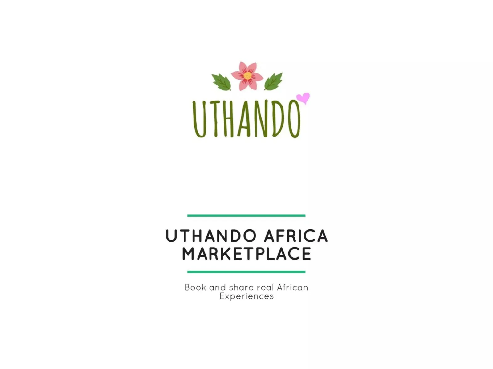 Uthando African Experiences pitch deck slide