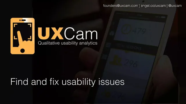 UXCam pitch deck cover
