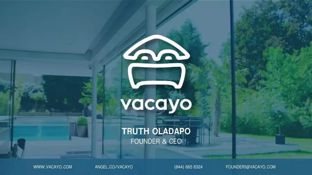 Vacayo pitch deck cover