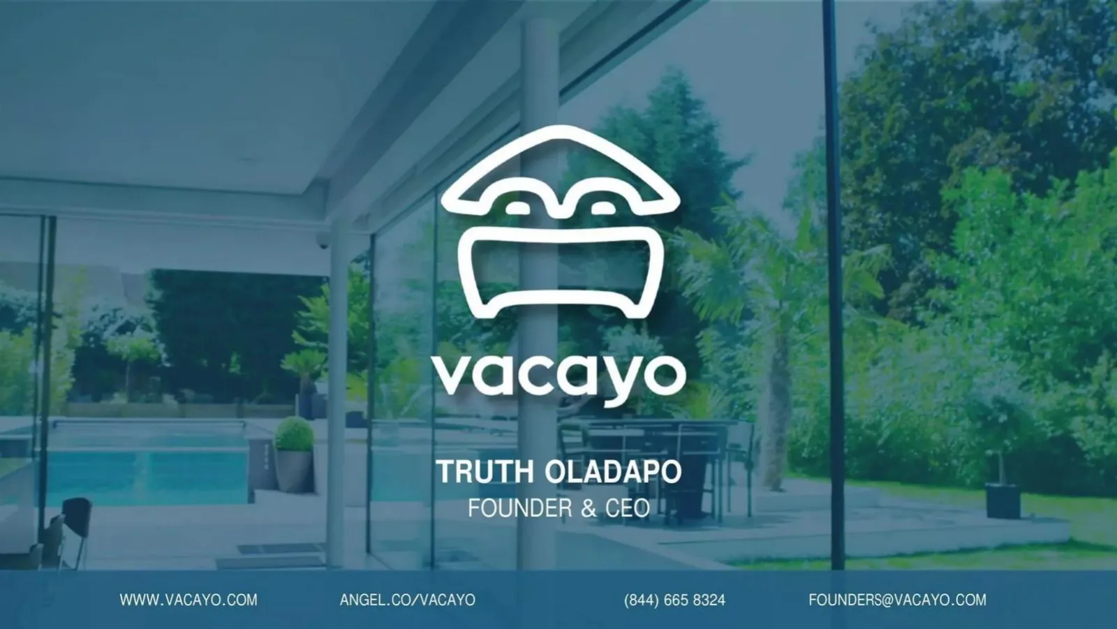 Vacayo pitch deck slide