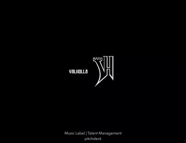 Valholla Entertainment pitch deck cover
