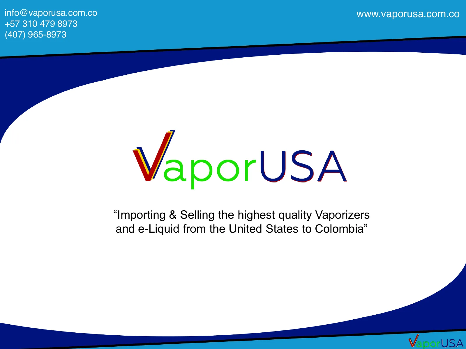 VaporUSA S.A.S (vaporusa.com.co) pitch deck slide
