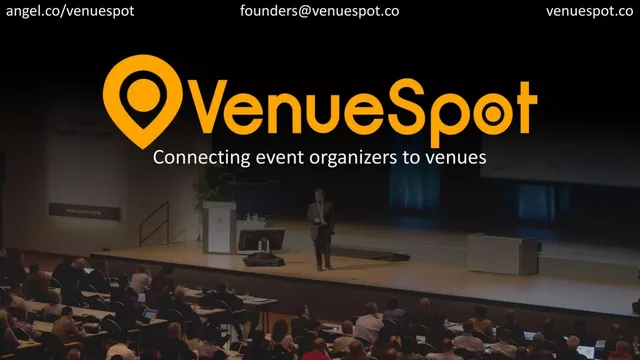 VenueSpot pitch deck cover