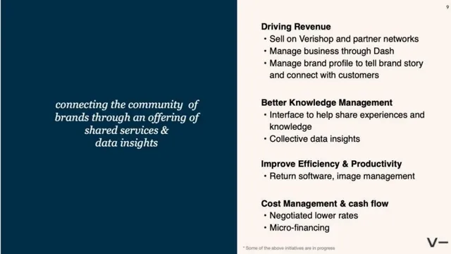 Product / solution slide 9 from Verishop