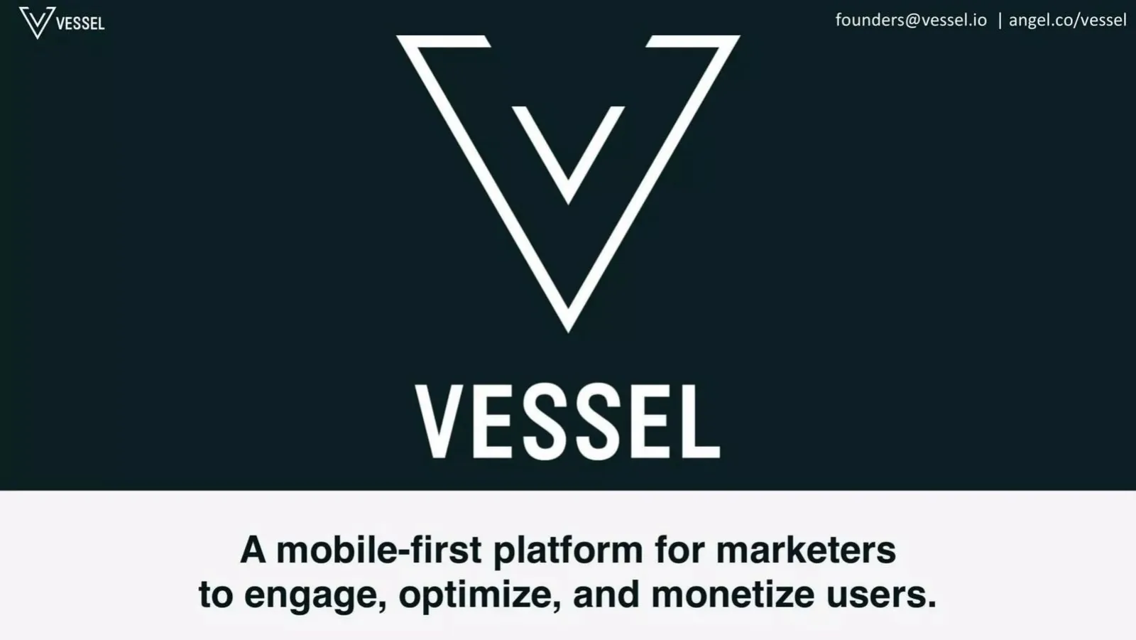 Vessel pitch deck slide