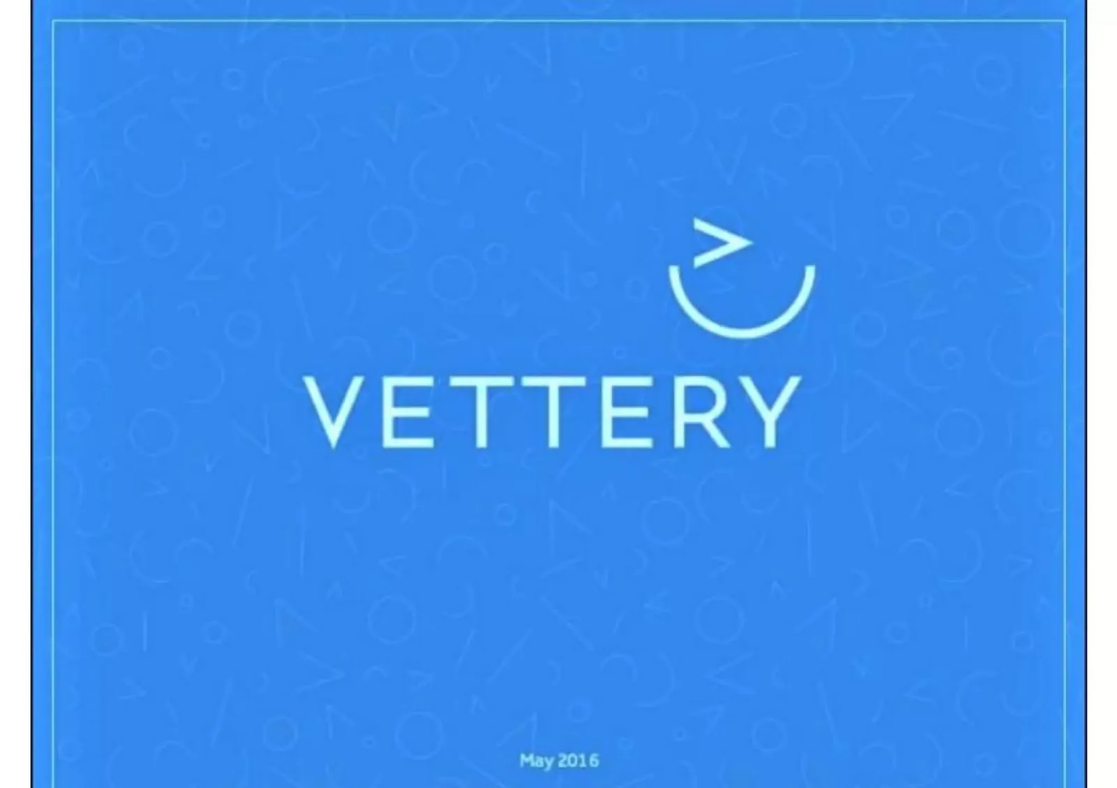 Vettery pitch deck slide