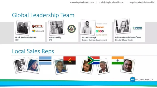 Team slide 6 from VIA Global Health
