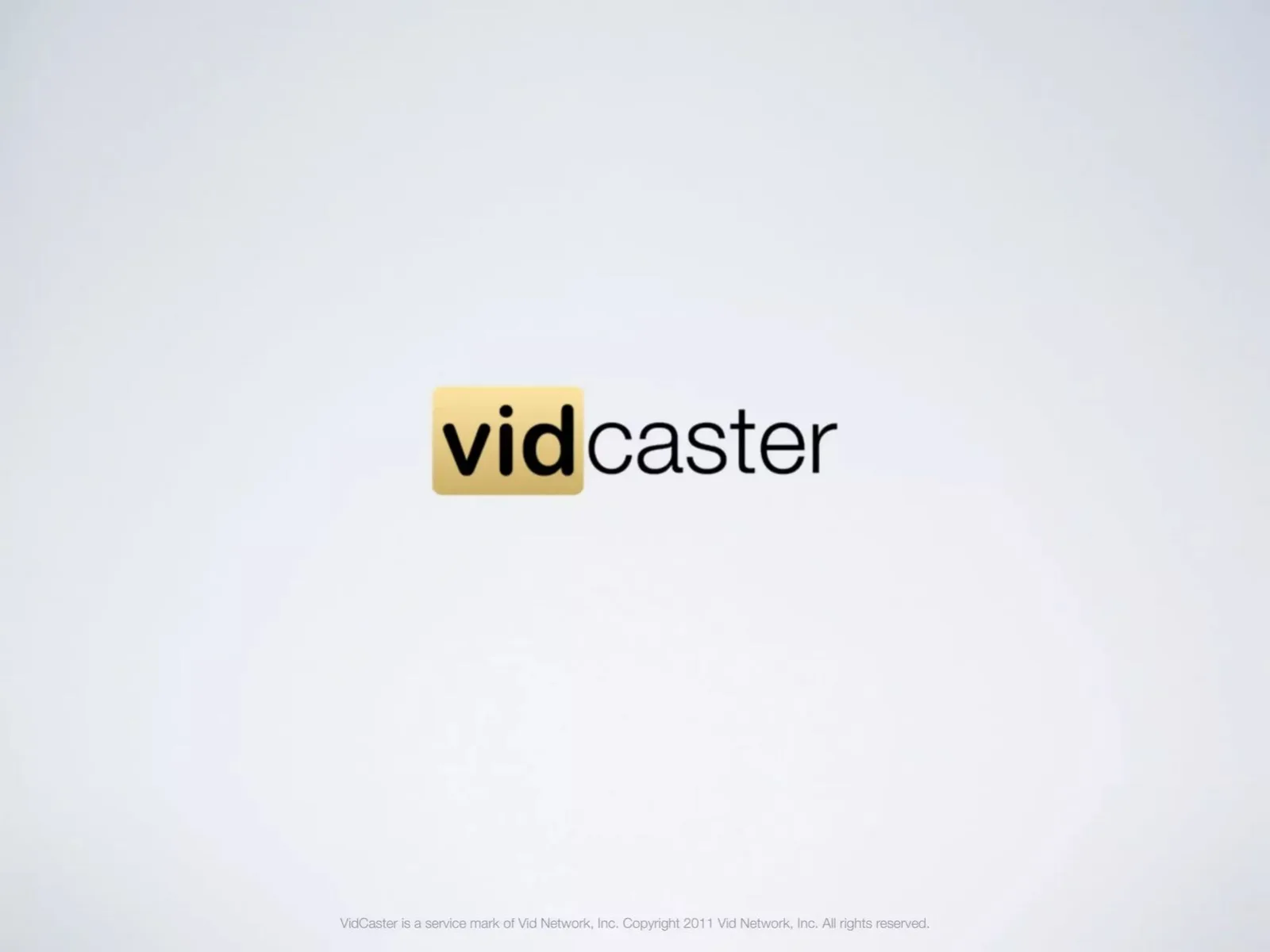 Vidcaster pitch deck slide