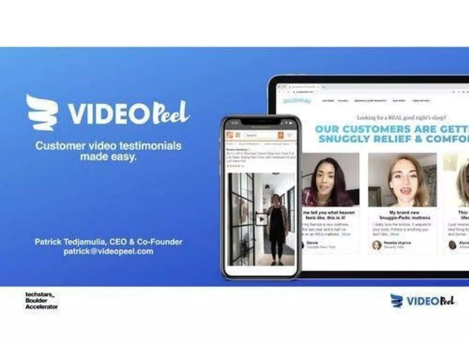 VideoPeel pitch deck slide
