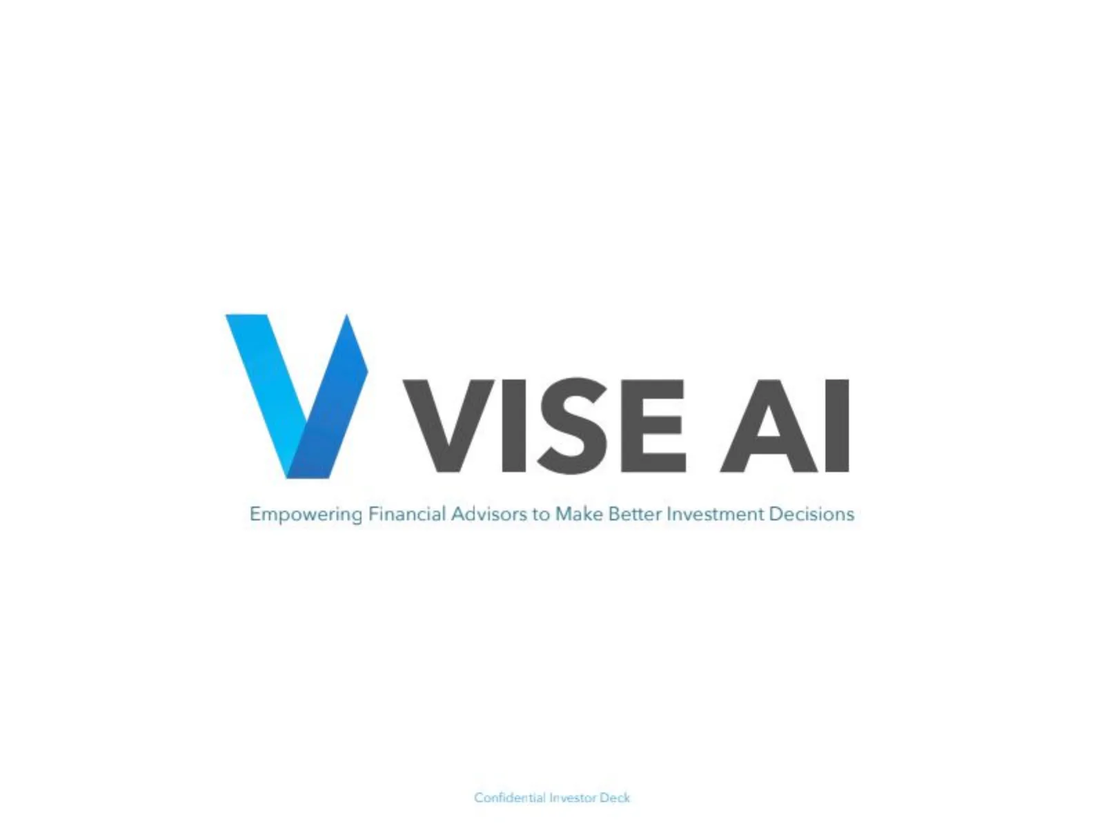 Vise AI pitch deck slide