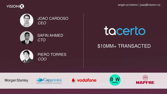 Team slide 6 from VisionX