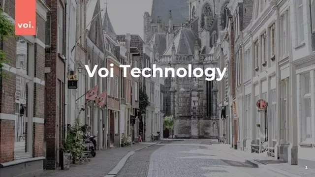 Voi pitch deck cover