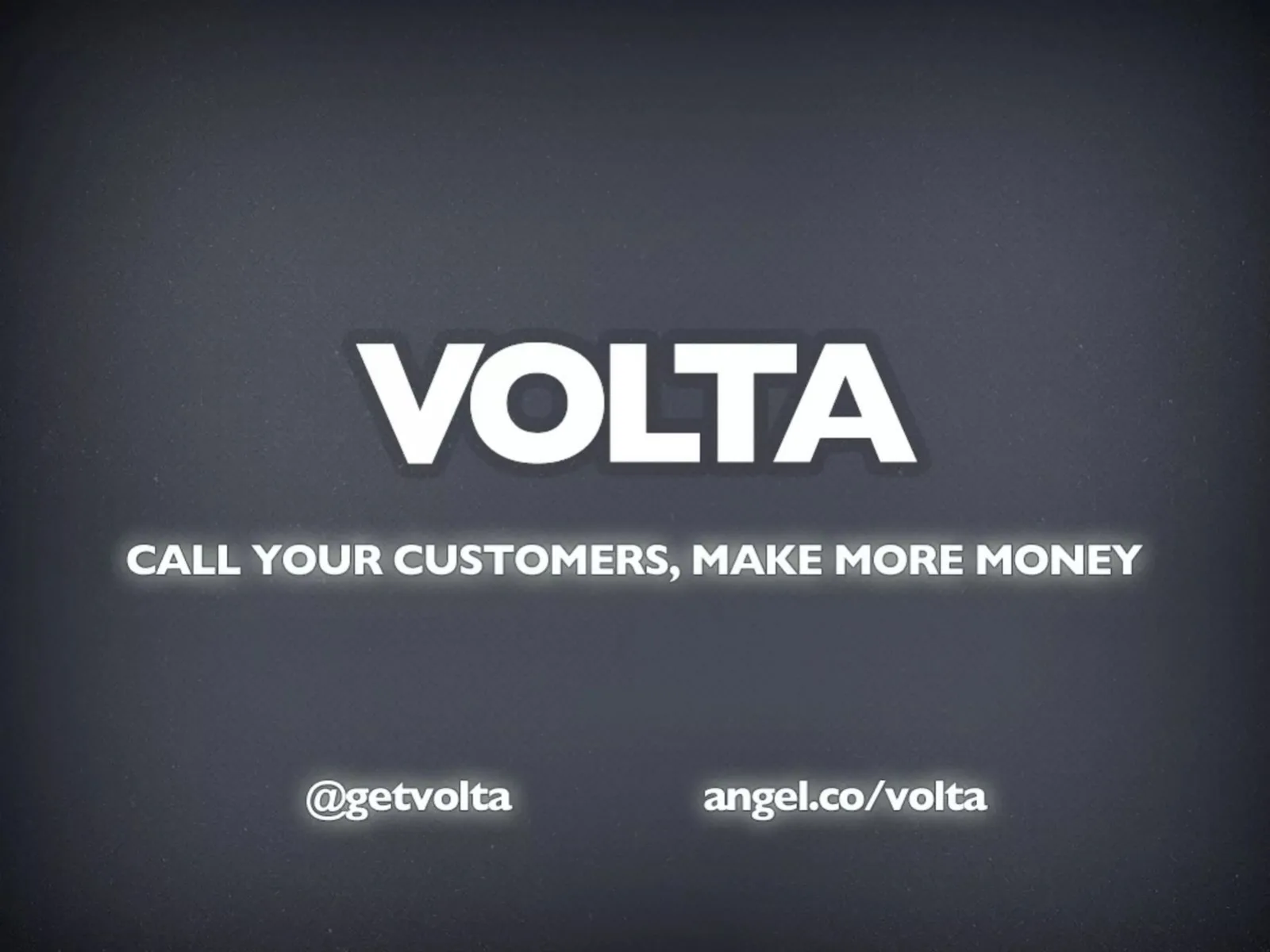 Volta pitch deck slide