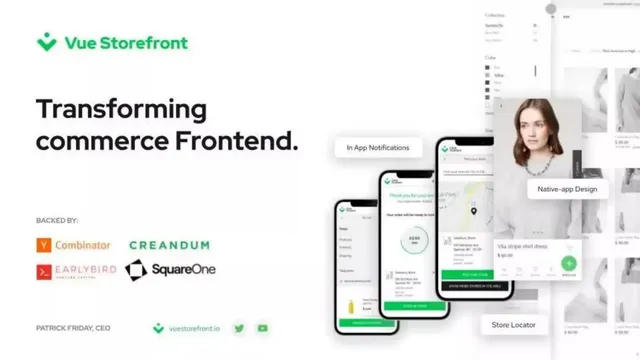 Vue Storefront pitch deck cover