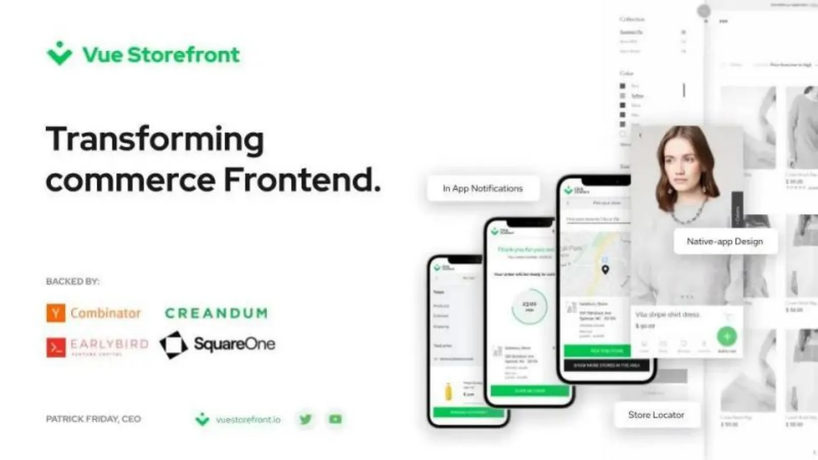 Vue Storefront pitch deck slide