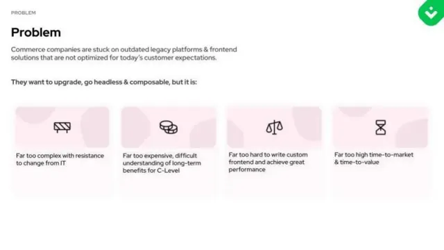 Problem slide 5 from Vue Storefront