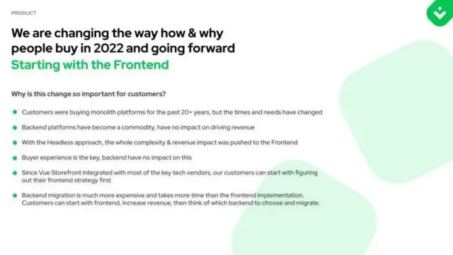 Why now slide 10 from Vue Storefront