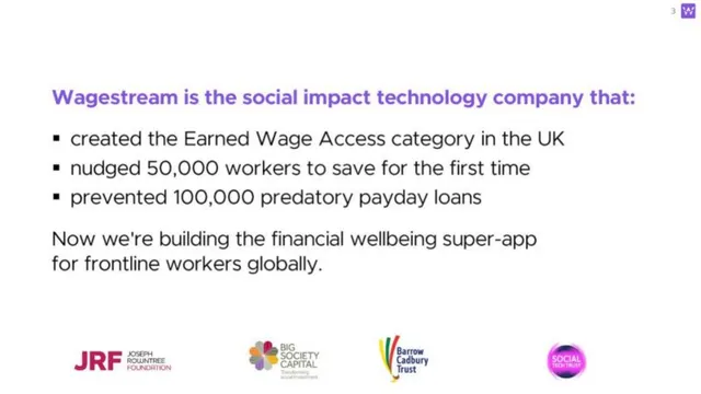 Traction slide 3 from Wagestream