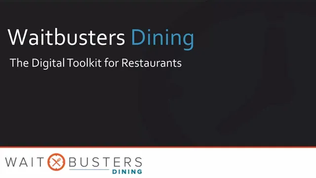 Waitbusters pitch deck cover