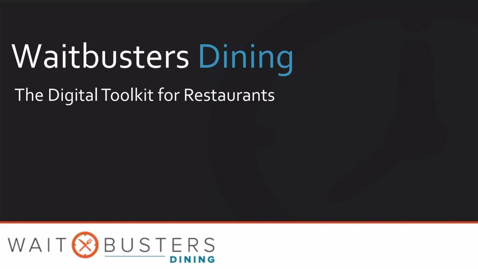 Waitbusters pitch deck slide