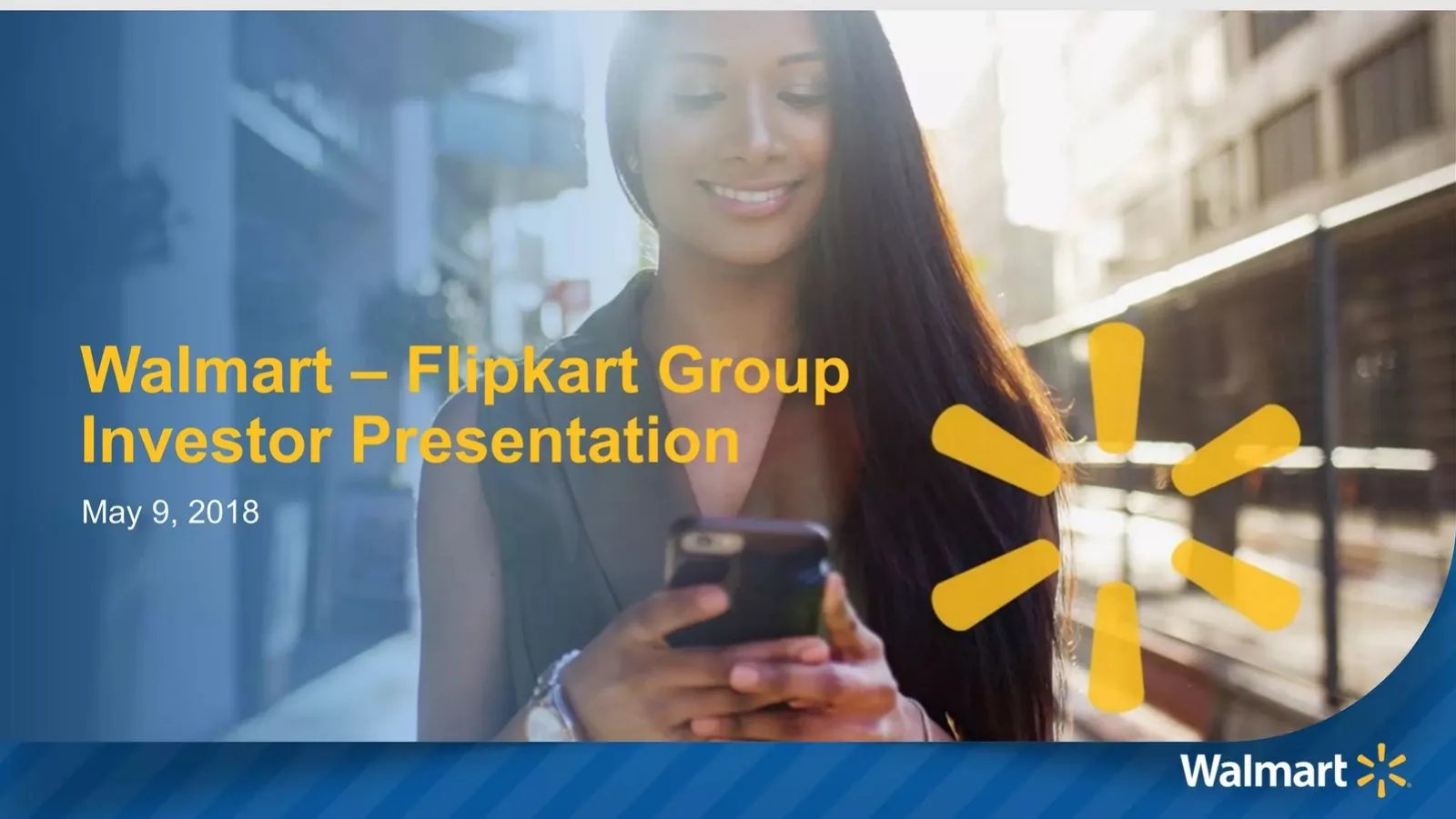 Flipkart (acquired by Walmart) pitch deck slide
