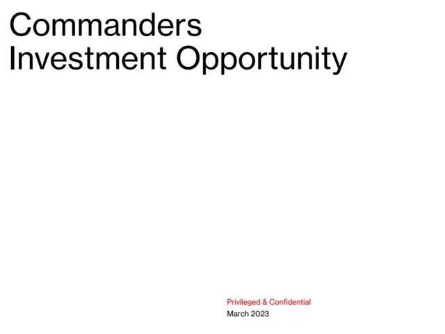 Washington Commanders pitch deck cover