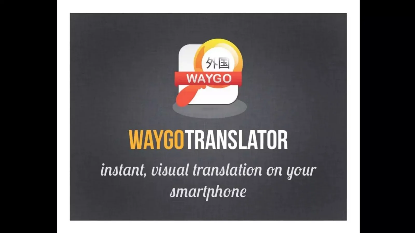 Waygo (Translate Abroad, Inc.) pitch deck slide