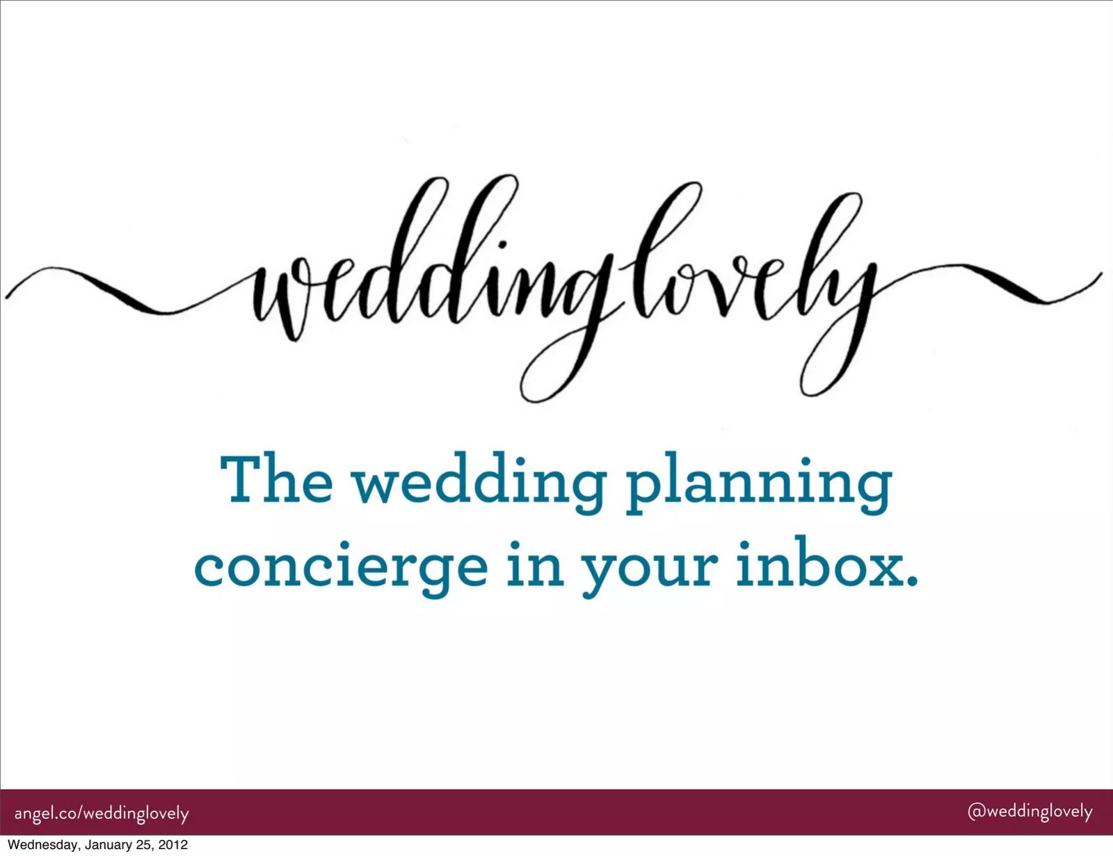 WeddingLovely pitch deck slide