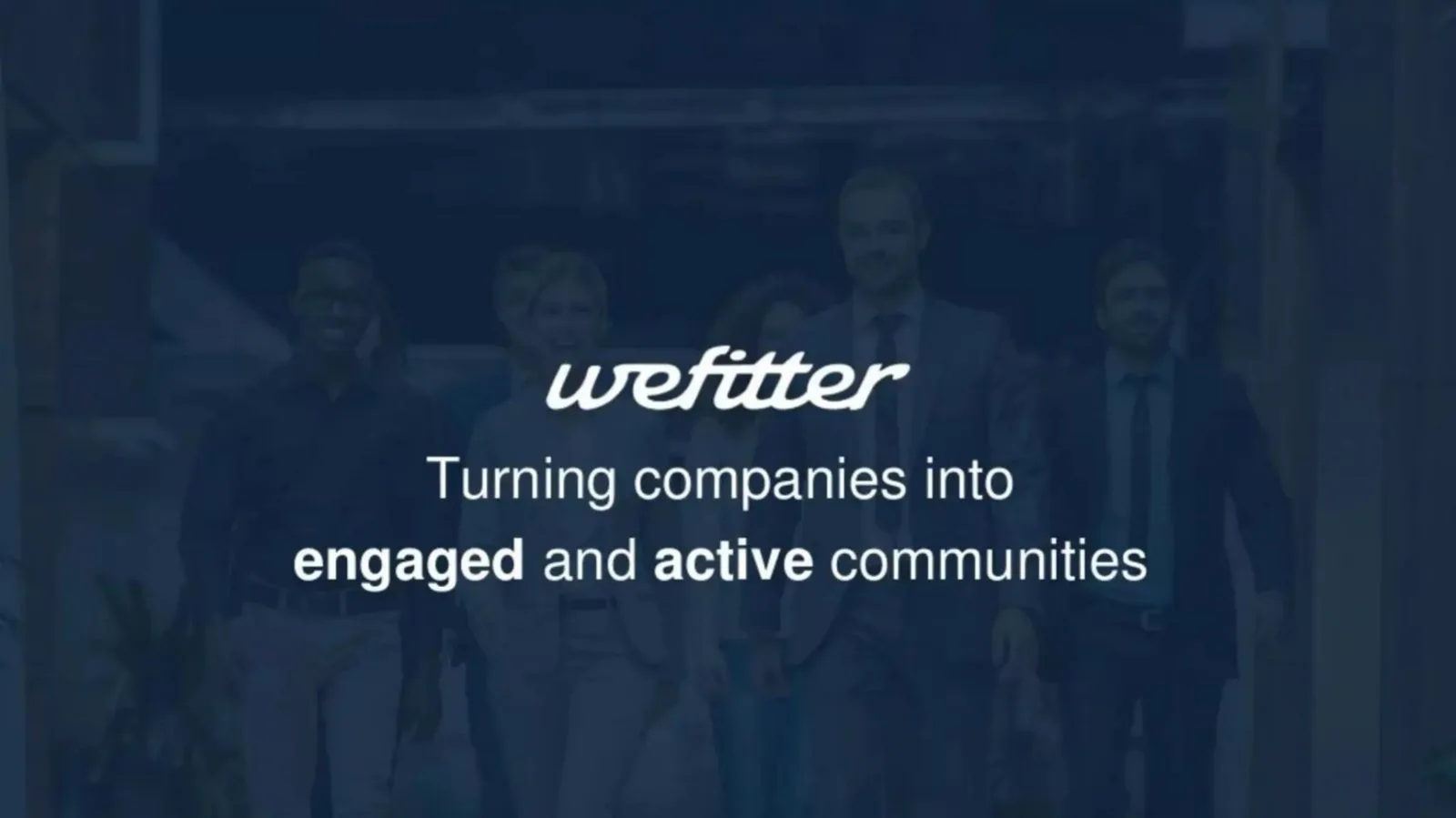 WeFitter pitch deck slide